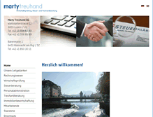 Tablet Screenshot of marty-treuhand.ch